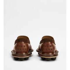 Tods Loafers In Leather Brown Womens