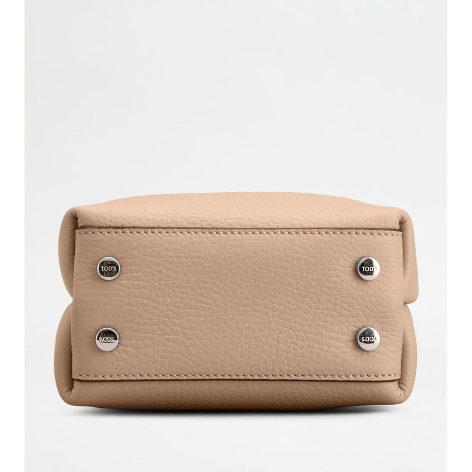 Tods Micro Bag In Leather Pink