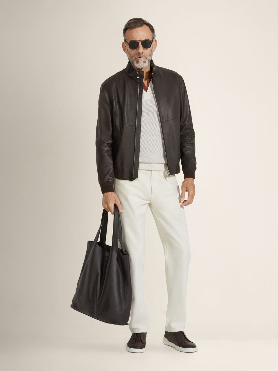 Zegna Nappa Leather Bomber
