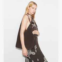 Suede Hobo Bag
