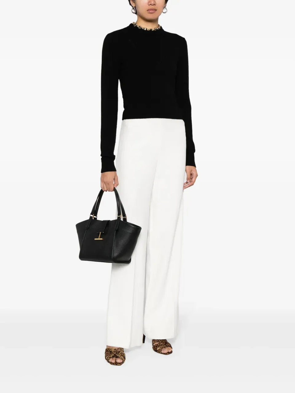 Tara leather tote bag