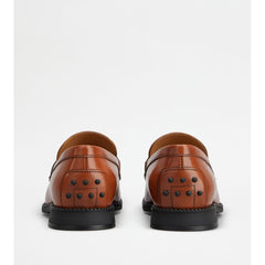 Tods Loafers In Leather Brown Womens