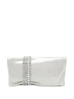 medium Zandra crystal-embellished clutch bag