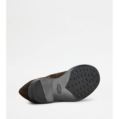 Tods Lace-Ups In Suede Brown Mens