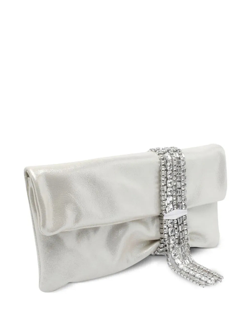 medium Zandra crystal-embellished clutch bag