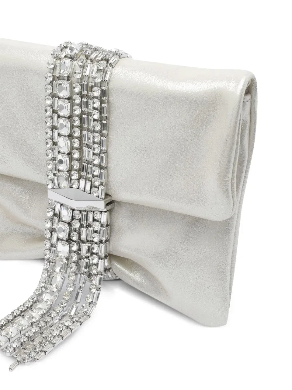 medium Zandra crystal-embellished clutch bag
