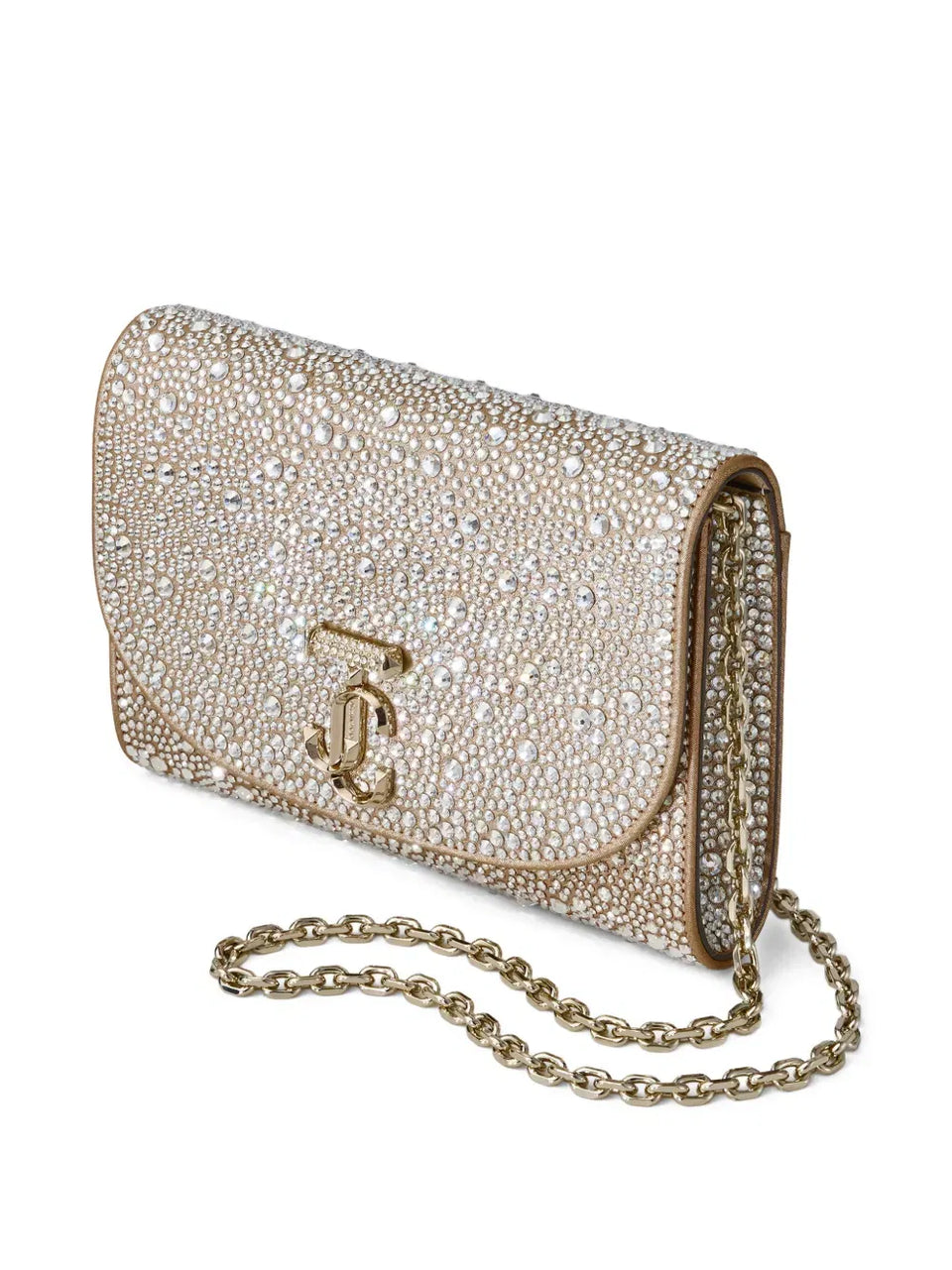 Curve embellished shoulder bag
