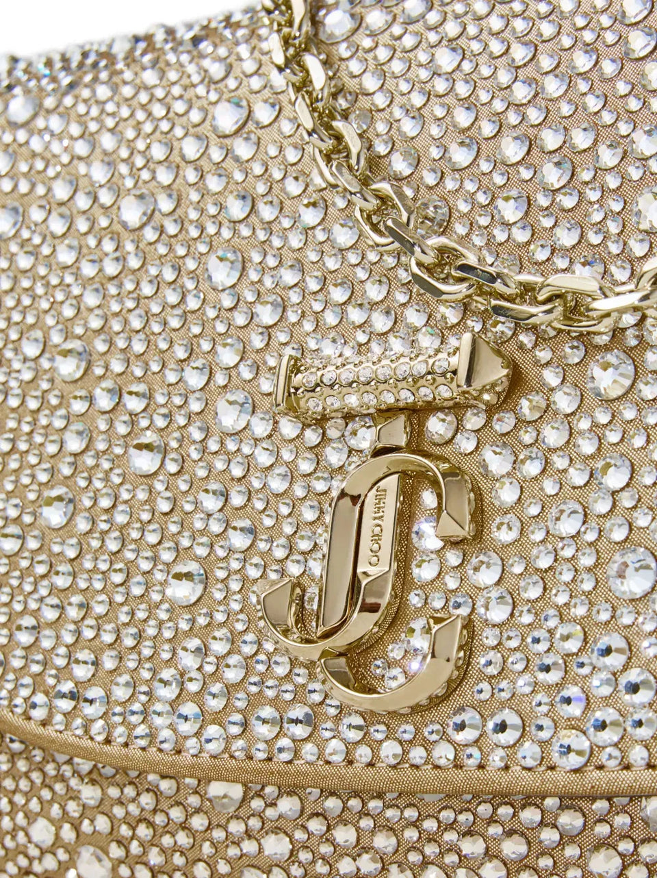 Curve embellished shoulder bag