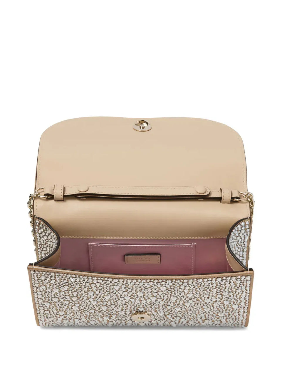 Curve embellished shoulder bag