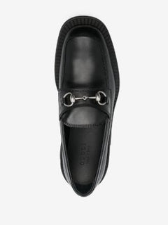 Horsebit square-toe loafers