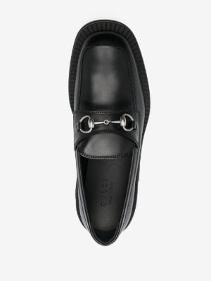 Horsebit square-toe loafers