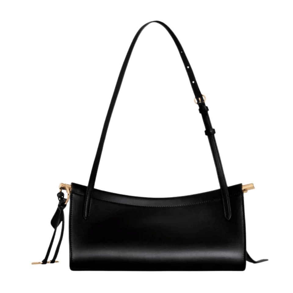 Black Le Click East West Small Shoulder Bag