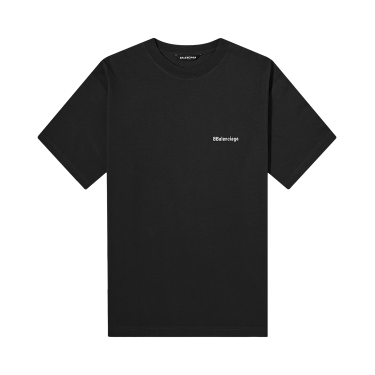 Balenciaga Corporate Logo T-Shirt Black/White