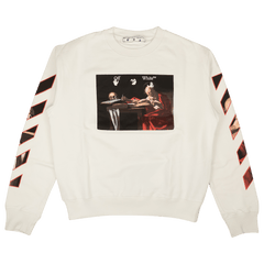 Off-White Caravaggio Slim Crewneck White/Red