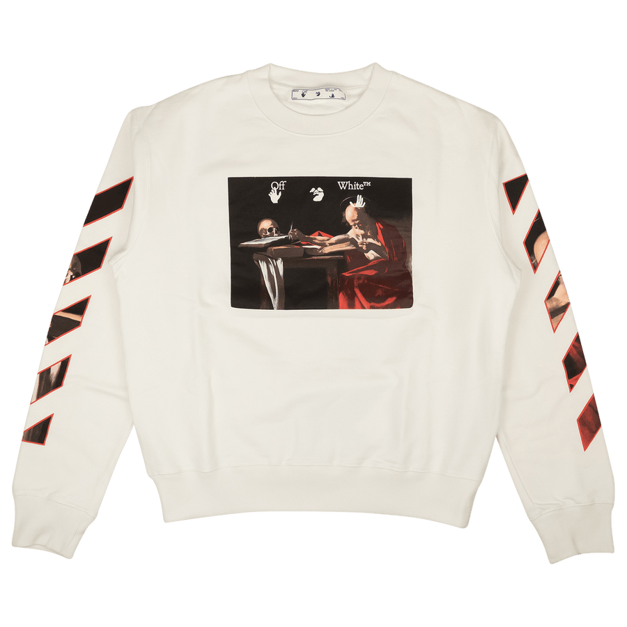 Off-White Caravaggio Slim Crewneck White/Red