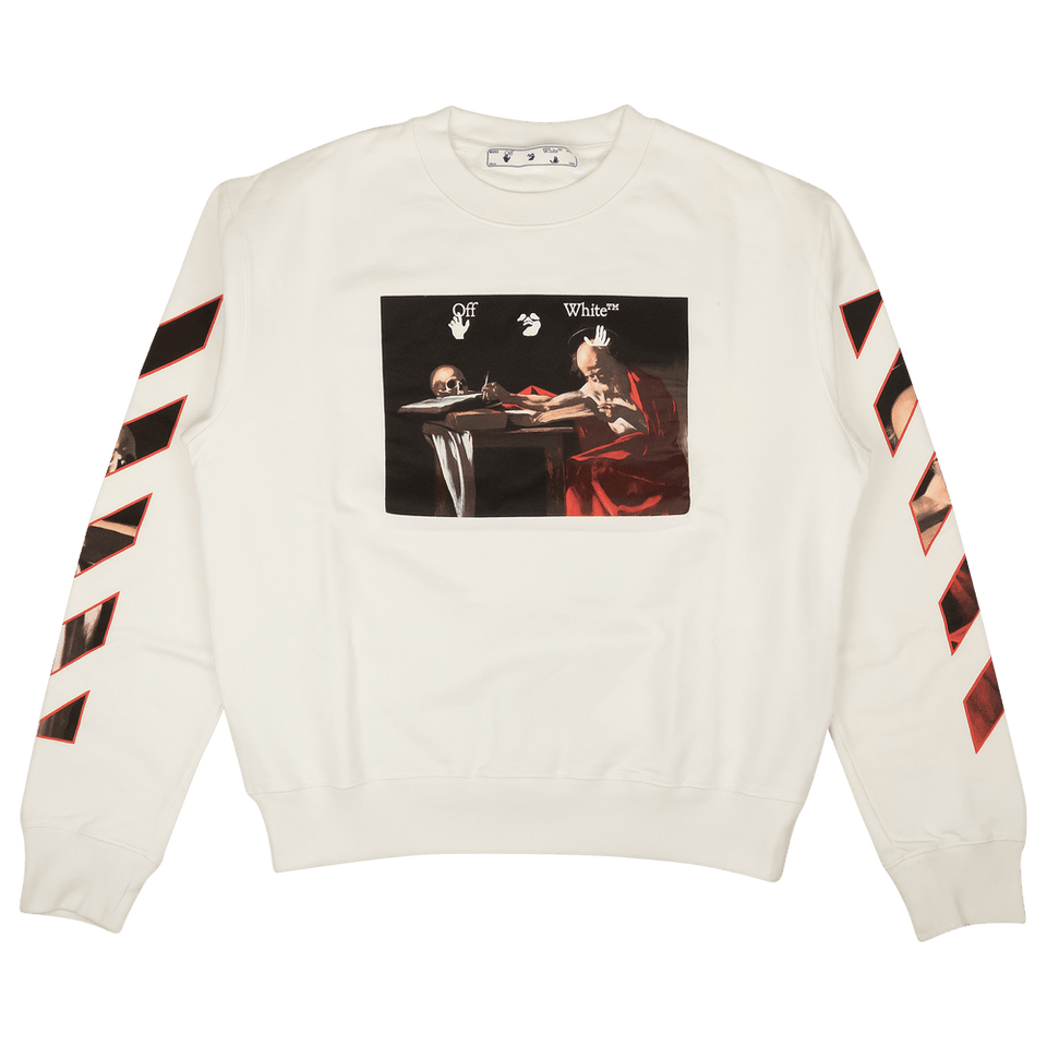 Off-White Caravaggio Slim Crewneck White/Red