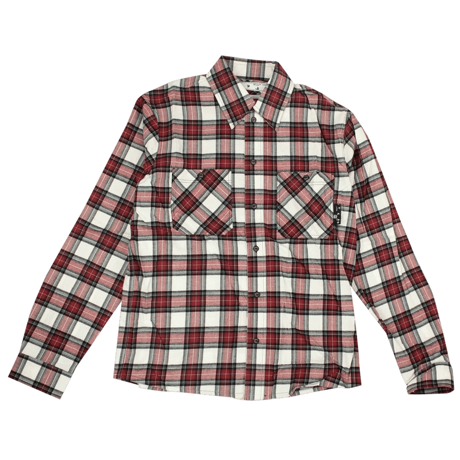 Off-White Check Arrow Flannel Shirt Red