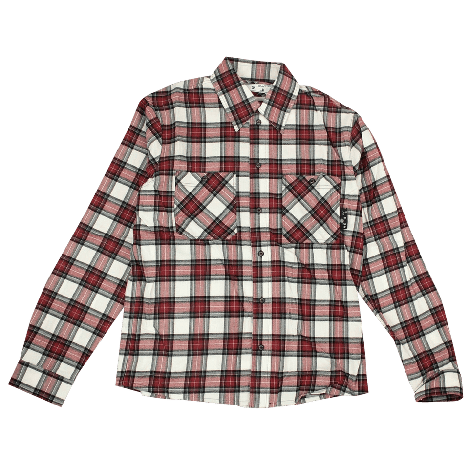Off-White Check Arrow Flannel Shirt Red
