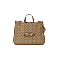 Gucci Horsebit 1955 Medium Tote Bag Beige