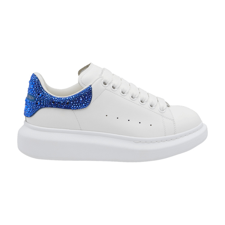 Alexander McQueen Oversized Sneaker Crystal Embellished - White Electric Blue Crystal