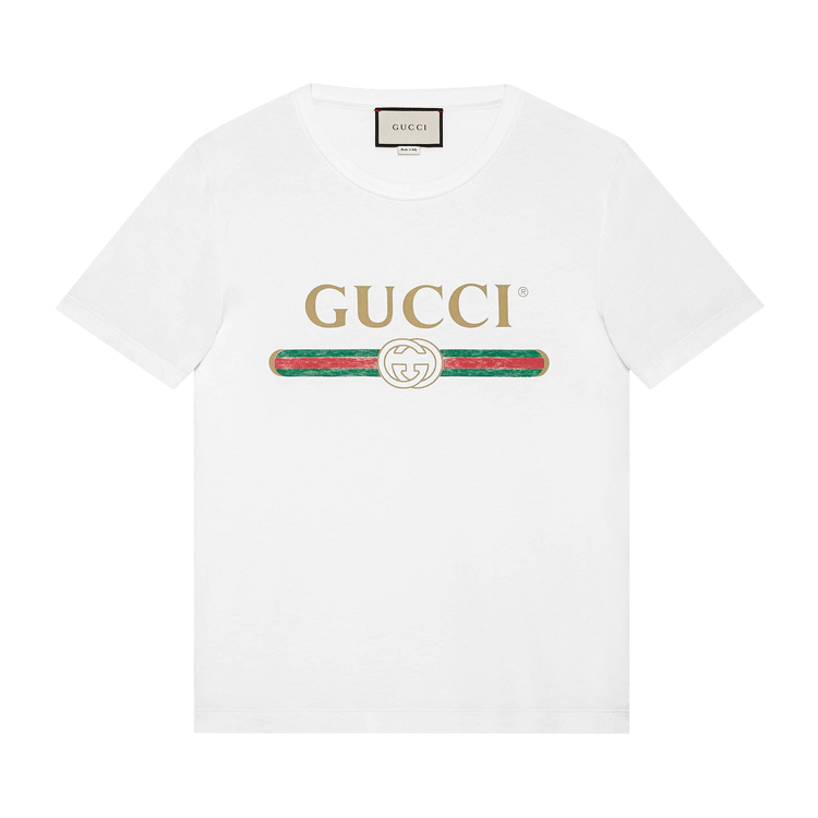 Gucci Washed Jersey Oversize T-Shirt White