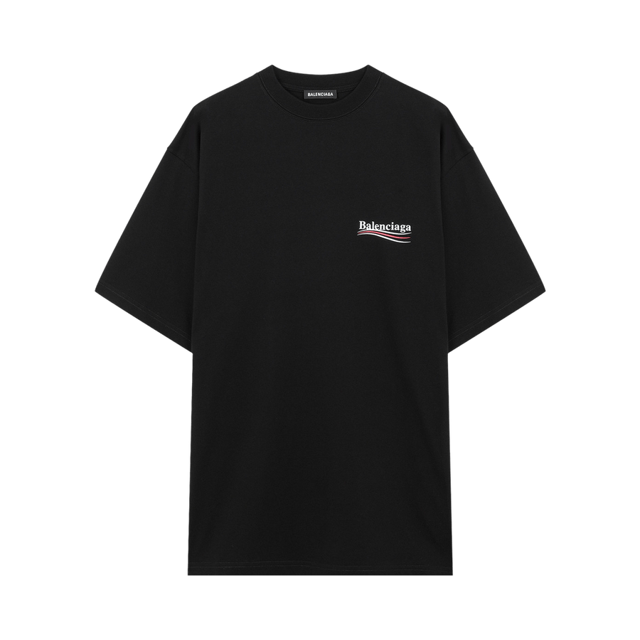 Balenciaga Logo Print T-Shirt Black