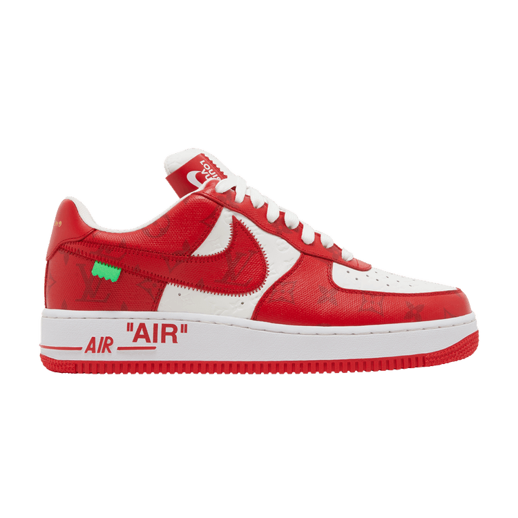 Louis Vuitton x Nike Air Force 1 By Virgil Abloh Red