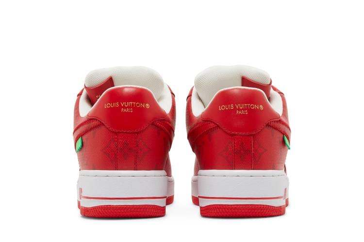 Louis Vuitton x Nike Air Force 1 By Virgil Abloh Red
