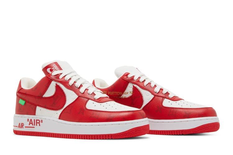 Louis Vuitton x Nike Air Force 1 By Virgil Abloh Red