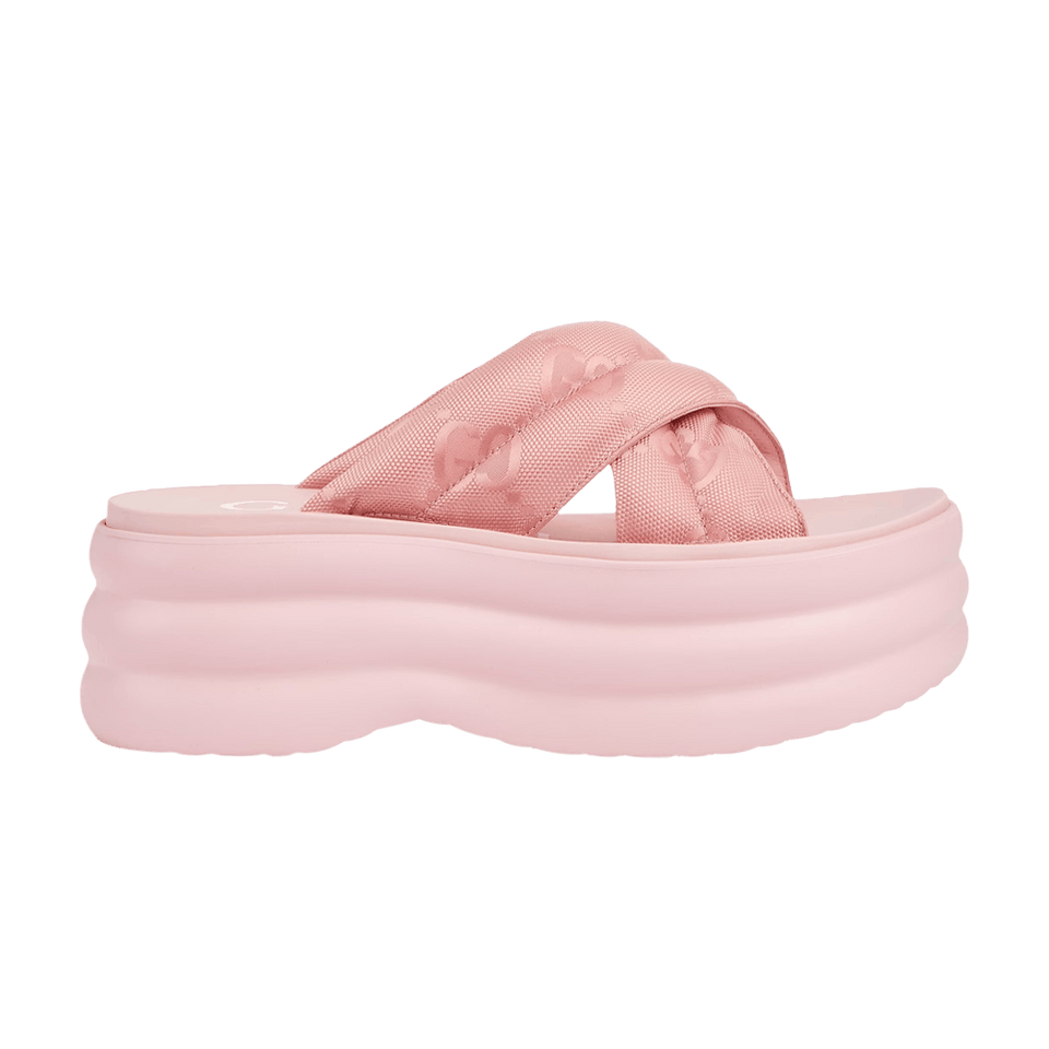 Gucci Wmns GG Platform Slide 'White'