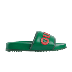 Gucci Jumbo Logo Slide Green Red