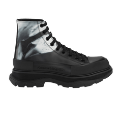 Alexander McQueen Tread Slick Boot Solarised Flower - Black