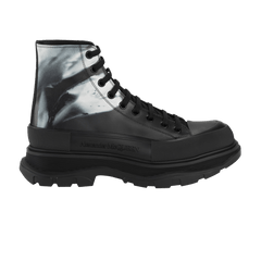 Alexander McQueen Tread Slick Boot Solarised Flower - Black