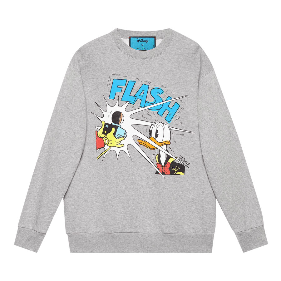 Gucci x Disney Donald Duck Sweatshirt Grey Melange