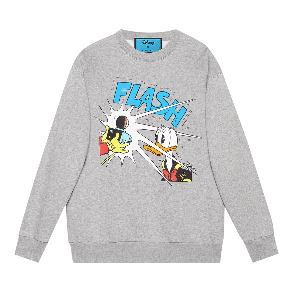 Gucci x Disney Donald Duck Sweatshirt Grey Melange