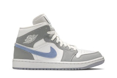 Wmns Air Jordan 1 Mid Wolf Grey Aluminum