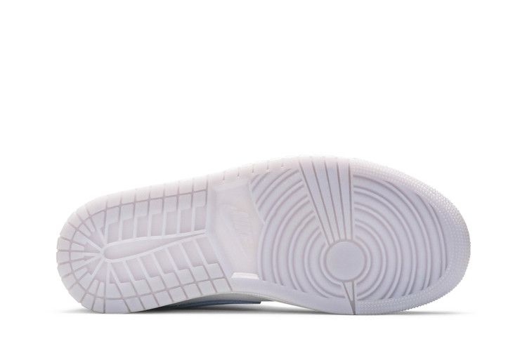 Wmns Air Jordan 1 Mid Wolf Grey Aluminum