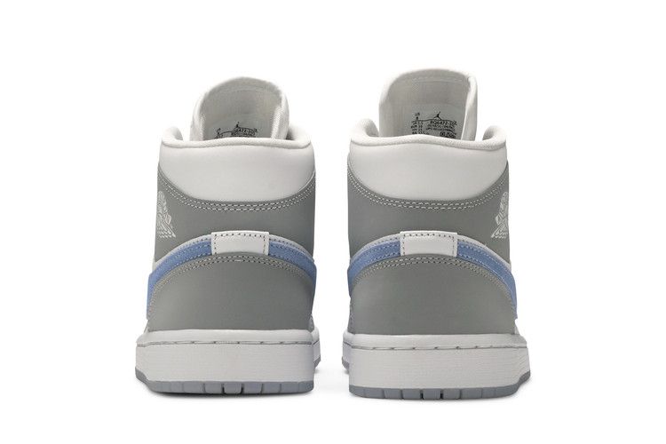 Wmns Air Jordan 1 Mid Wolf Grey Aluminum