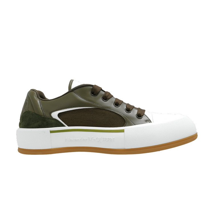 Alexander McQueen Deck Plimsoll Low Khaki