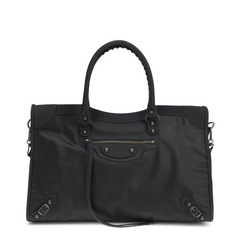 Balenciaga Le City Large Nylon Tote Bag - Black
