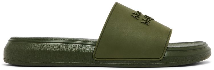 Alexander McQueen Pool Slide Green