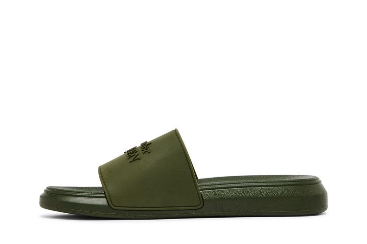 Alexander McQueen Pool Slide Green