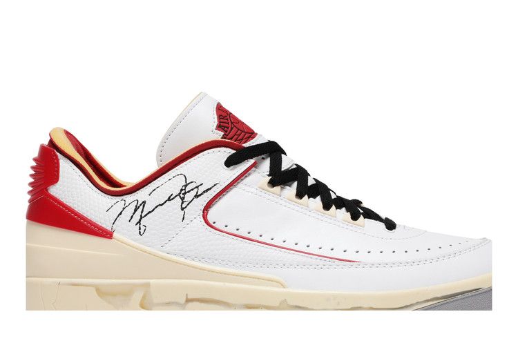 Off White x Air Jordan 2 Retro Low SP White Varsity Red