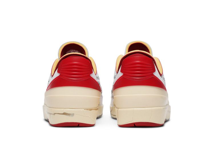 Off White x Air Jordan 2 Retro Low SP White Varsity Red