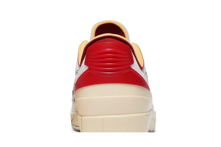 Off White x Air Jordan 2 Retro Low SP White Varsity Red