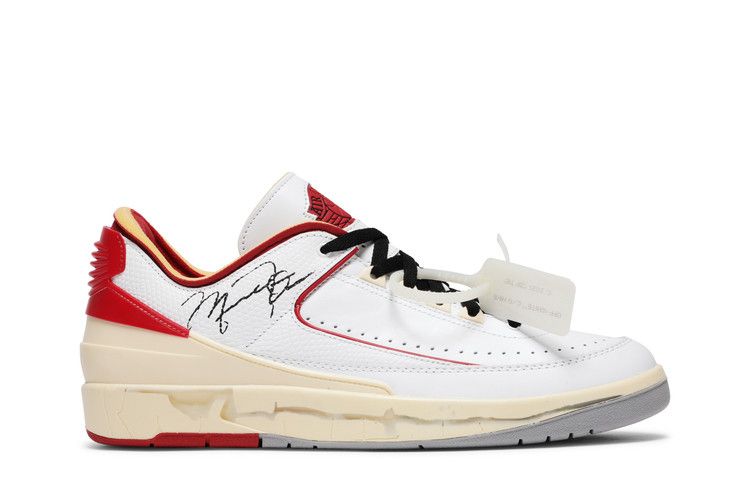 Off White x Air Jordan 2 Retro Low SP White Varsity Red