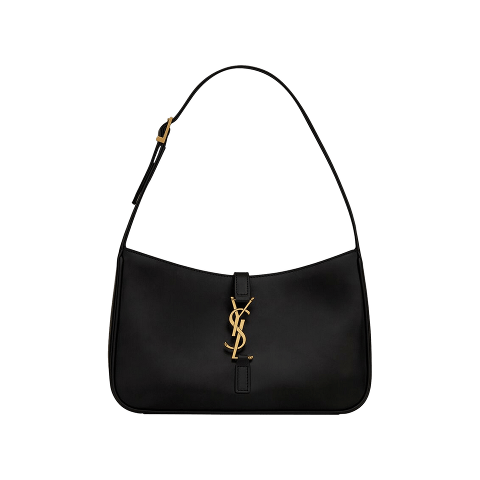 Saint Laurent Le 5 À 7 Hobo Bag In Smooth Leather Nero