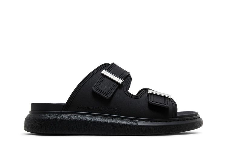 Alexander McQueen Hybrid Double Buckle Sandal Black