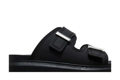 Alexander McQueen Hybrid Double Buckle Sandal Black