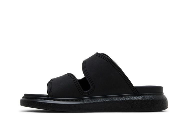 Alexander McQueen Hybrid Double Buckle Sandal Black